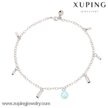 74132-xuping modeschmuck silberfarben fußkettchen schmuck, mode neues design fußkettchen